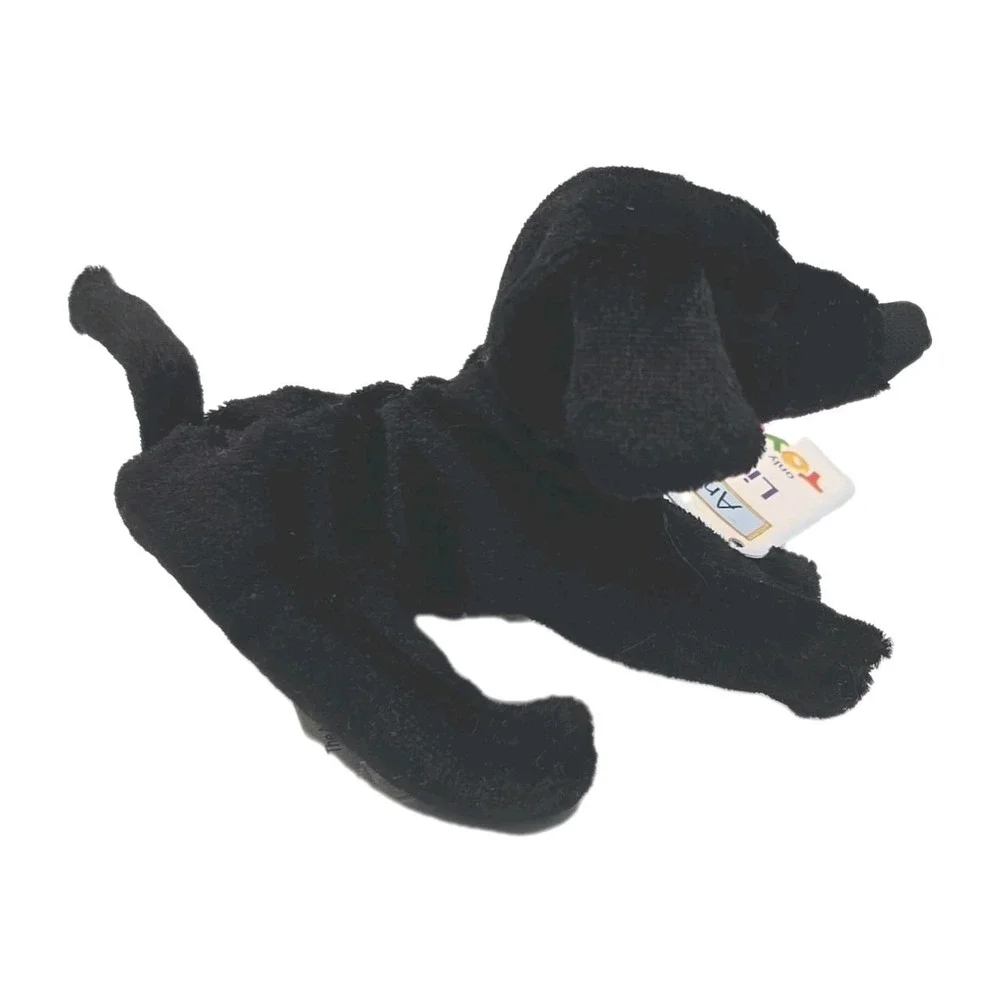 2001 McDonalds Toys‎ R Us Animal Alley Lickerish Black Lab Dog W/Tags Mini PB82